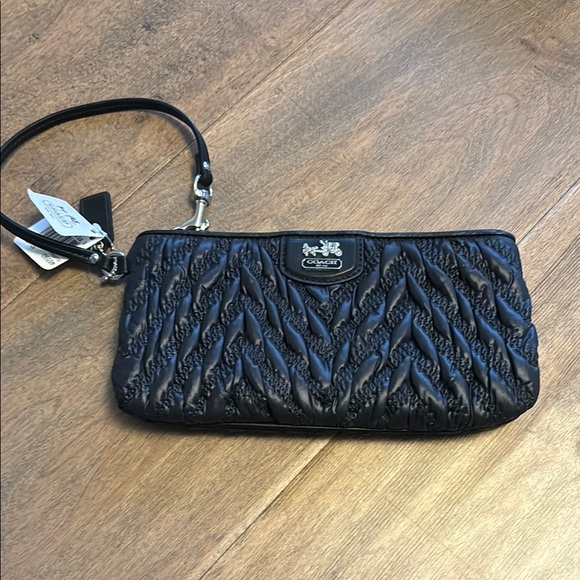 Coach Black Ruched Clutch - Picture 1 of 3